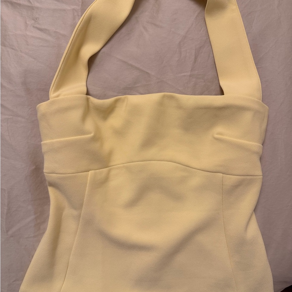 Meshki Yellow Halter Top - NWT